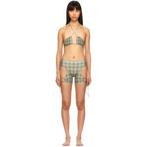 Charlotte Knowles Green Ntica Bikini Rare Sold Out SMALL MSRP $525 SSENSE